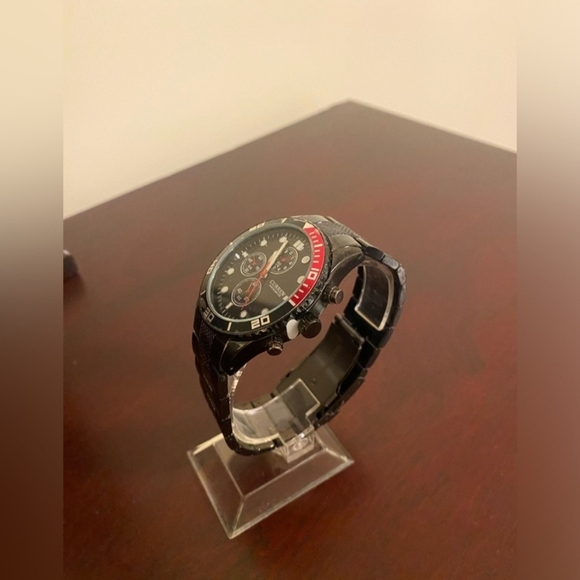 Curren Black and Red Chronograph Watch - Picture 2 of 3